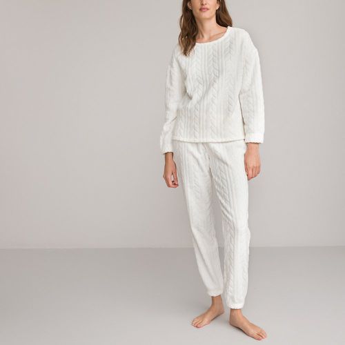 Cable Knit Fleece Pyjamas - LA REDOUTE COLLECTIONS - Modalova