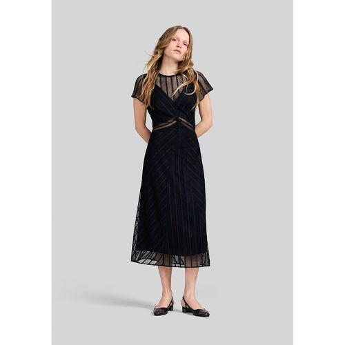 Pleated Midi Dress with Short Sleeves - IKKS - Modalova