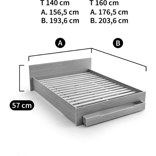 Crawley Storage Bed with Drawer - LA REDOUTE INTERIEURS - Modalova