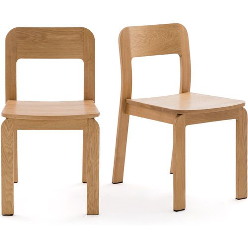 Set of 2 Talet Solid Oak Chairs - LA REDOUTE INTERIEURS - Modalova
