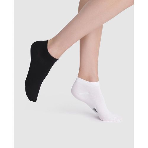 Pack of 4 Pairs of Invisible Socks in Cotton Mix - Dim - Modalova