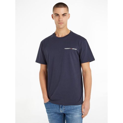 Chest Logo Print T-Shirt in Cotton and Regular Fit with Crew Neck - Tommy Jeans - Modalova