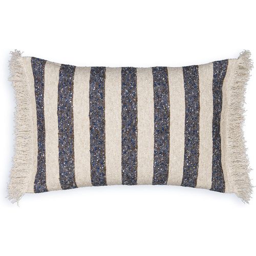 Leno Striped Fringed 100% Cotton Cushion Cover - AM.PM - Modalova