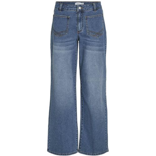 Wide Leg Jeans in Mid Rise - Vila - Modalova