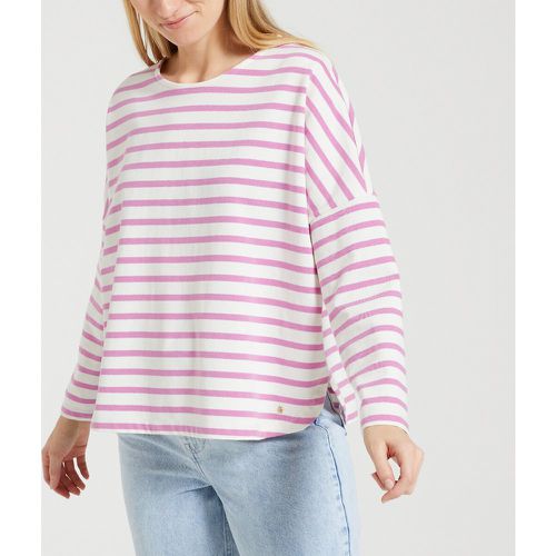 Filly /Loukoum T-Shirt in Striped Cotton with Long Sleeves - Des Petits Hauts - Modalova