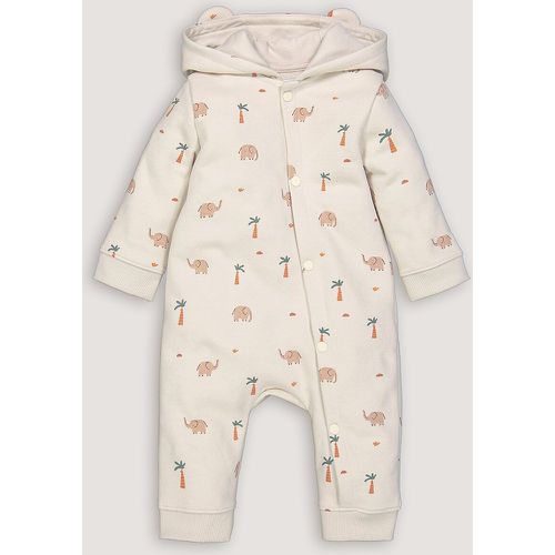 Animal Print Hooded Jumpsuit in Cotton Mix Fleece - LA REDOUTE COLLECTIONS - Modalova