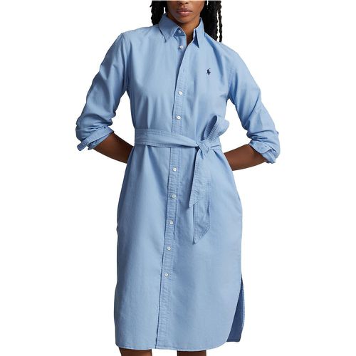 Cotton Shirt Dress with Long Sleeves - Polo Ralph Lauren - Modalova
