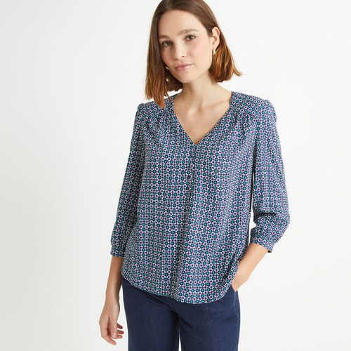 Graphic Blouse with V-Neck and 3/4 Length Sleeves - Anne weyburn - Modalova