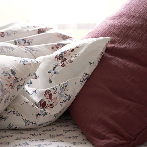 Jeanne Floral 100% Washed Cotton Fitted Sheet - LA REDOUTE INTERIEURS - Modalova
