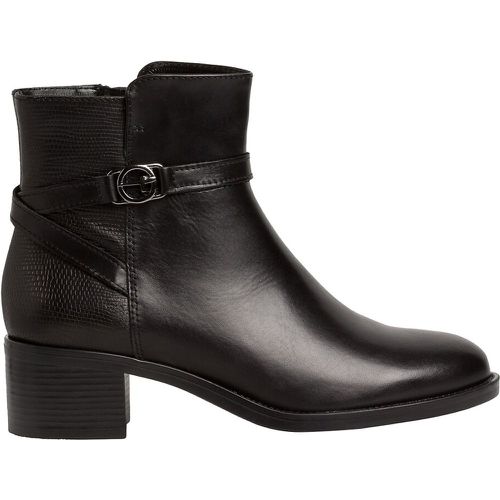 Leather Ankle Boots with Low Heel - tamaris - Modalova