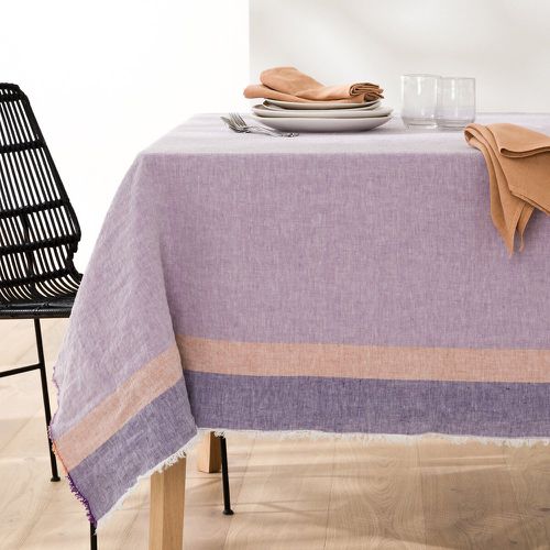Valparaiso Woven-Dyed 100% Washed Linen Tablecloth - LA REDOUTE INTERIEURS - Modalova