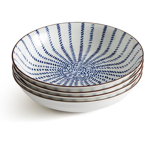 Set of 4 Bowlia Ray Pattern Porcelain Soup Bowls - LA REDOUTE INTERIEURS - Modalova