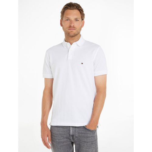 Regular Fit Polo Shirt in Organic Stretch Cotton with 2-Button Collar - Tommy Hilfiger - Modalova