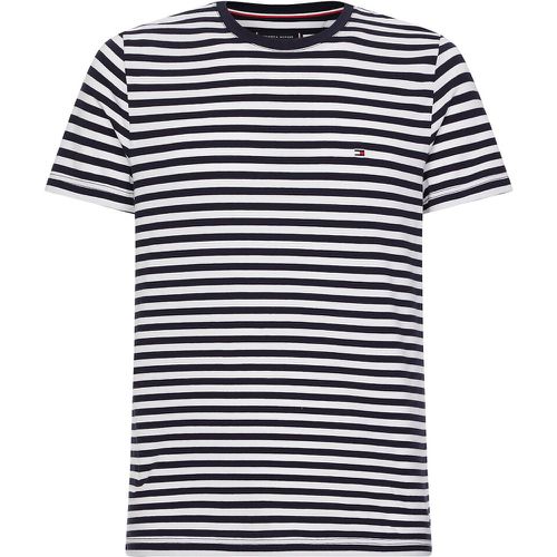 Breton Striped Cotton Mix T-Shirt in Slim Fit - Tommy Hilfiger - Modalova