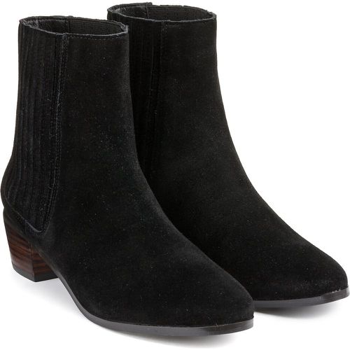 Suede Ankle Boots with Block Heel - LA REDOUTE COLLECTIONS - Modalova