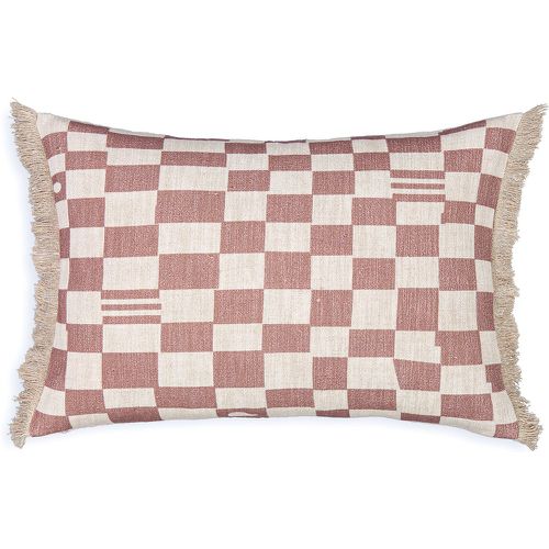 Garoya Checkerboard Linen & Cotton Cushion Cover - AM.PM - Modalova