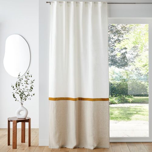 Onega x Velvet Linen and Velvet Hidden Tab Curtain - LA REDOUTE INTERIEURS - Modalova