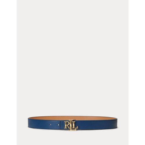 Leather Reversible Belt with LRL-Logo Buckle - Lauren Ralph Lauren - Modalova