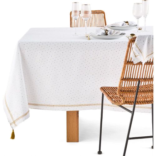 Kumla Stars Embroidered Cotton Muslin Tablecloth - LA REDOUTE INTERIEURS - Modalova