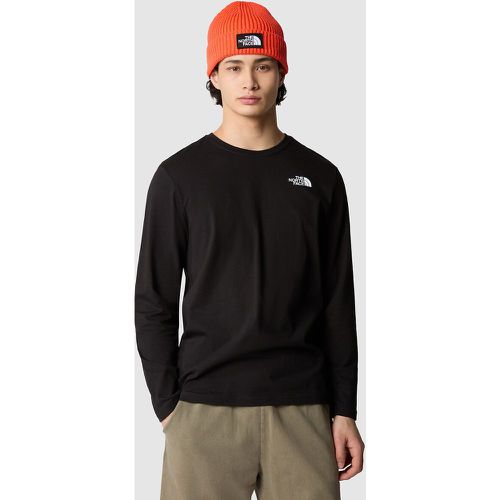 Red Box Cotton T-Shirt with Long Sleeves - The North Face - Modalova