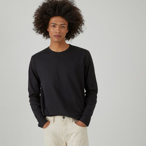 Organic Cotton T-Shirt with Crew Neck and Long Sleeves - LA REDOUTE COLLECTIONS - Modalova