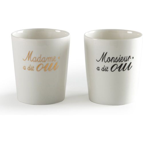 Set of 2 Porcelain Wedding Cups - LA REDOUTE INTERIEURS - Modalova