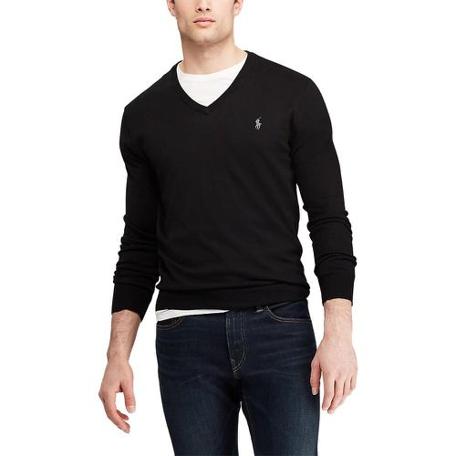 Pima Cotton V-Neck Jumper - Polo Ralph Lauren - Modalova