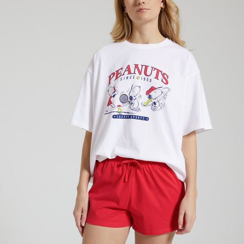 Cotton Oversized Short Pyjamas - Snoopy - Modalova