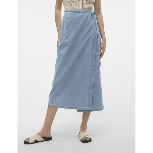 Denim Wrapover Midi Skirt - Vero Moda - Modalova