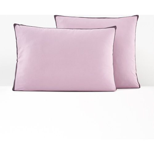 Bolzano Purple Ribbon Trim 100% Cotton Percale 200 Thread Count Pillowcase - LA REDOUTE INTERIEURS - Modalova