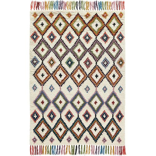 Ourika Berber Style Geometric Tassel Wool Rug - LA REDOUTE INTERIEURS - Modalova