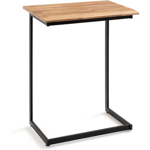 Hiba Solid Oak & Steel Side Table - LA REDOUTE INTERIEURS - Modalova