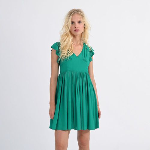 Ruffled Sleeve Mini Dress with V-Neck - MOLLY BRACKEN - Modalova