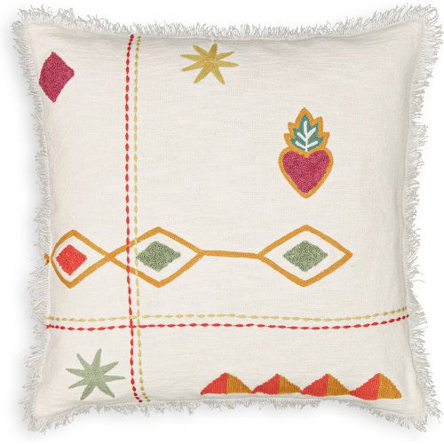 Alvarao 50 x 50cm Embroidered 100% Cotton Cushion Cover - LA REDOUTE INTERIEURS - Modalova