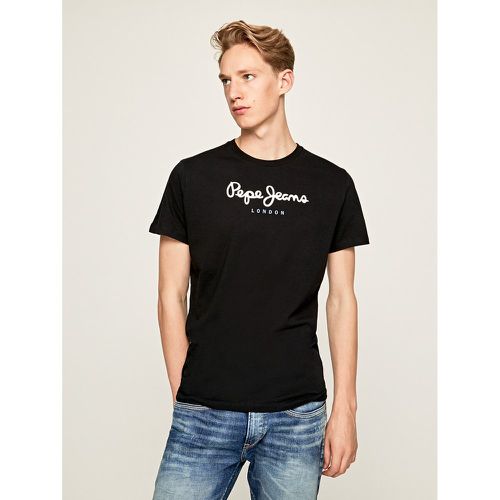 Eggo Logo Print T-Shirt in Cotton with Crew Neck - Pepe Jeans - Modalova