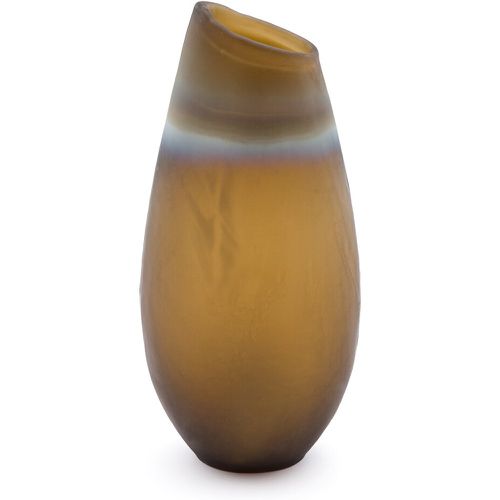 Bosira Bevelled Frosted Glass Vase - AM.PM - Modalova
