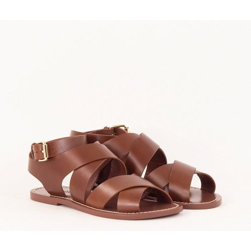Dakla Leather Flat Sandals - SESSUN - Modalova