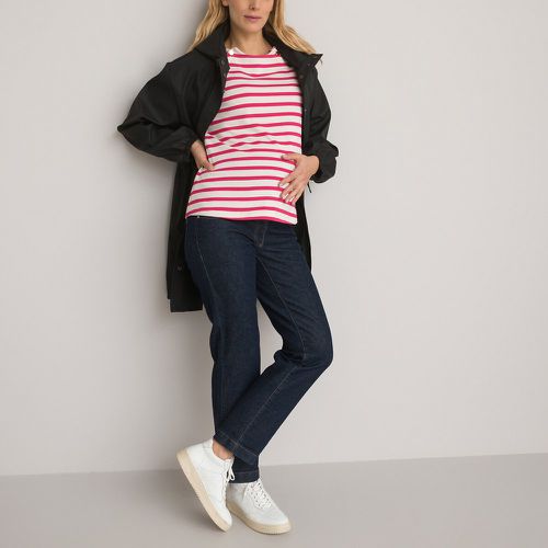 Breton Striped Maternity T-Shirt in Cotton with Long Sleeves - LA REDOUTE COLLECTIONS - Modalova