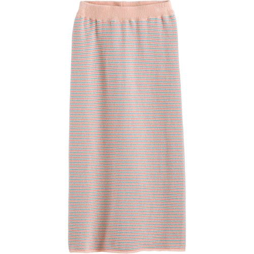 Cotton Crochet Tube Skirt in Striped Knit - LA REDOUTE COLLECTIONS - Modalova