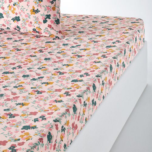 Callas Floral 100% Washed Cotton Fitted Sheet - LA REDOUTE INTERIEURS - Modalova