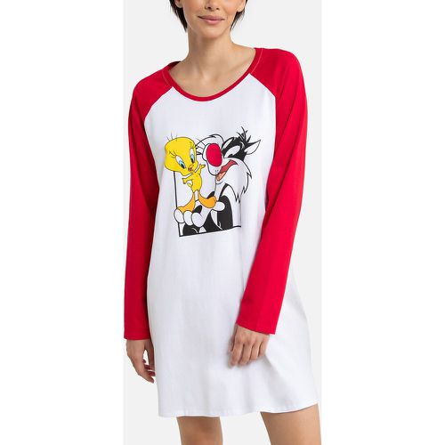 Tweety and Sylvester Cotton Nightshirt with Long Sleeves - Looney Tunes - Modalova