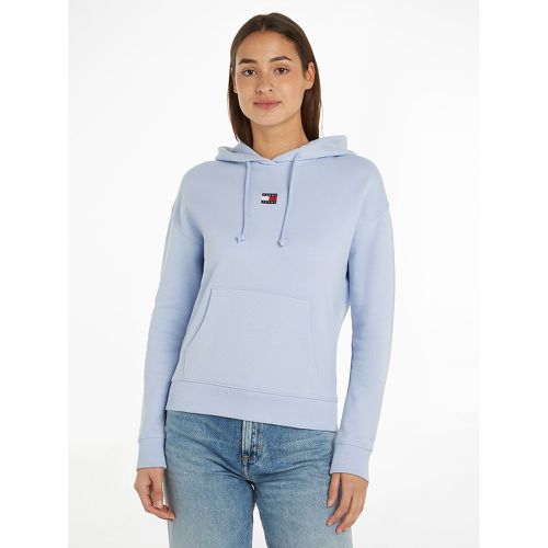 Embroidered Logo Cotton Hoodie - Tommy Jeans - Modalova
