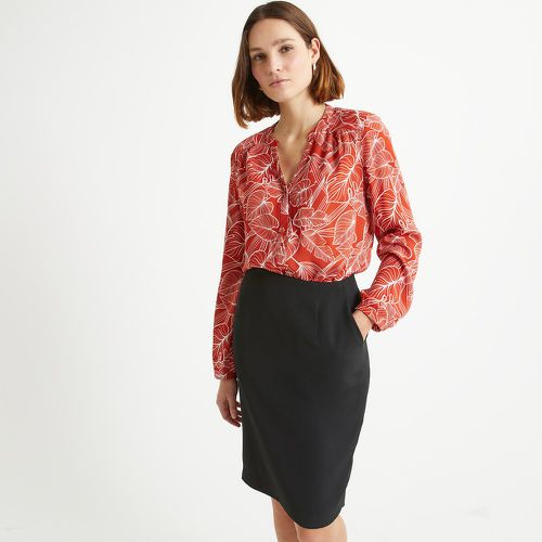 Floral Crew Neck Blouse with Long Sleeves - Anne weyburn - Modalova