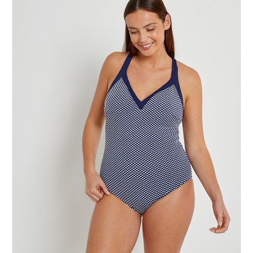 Shaping Crossover-Back Swimsuit - LA REDOUTE COLLECTIONS PLUS - Modalova