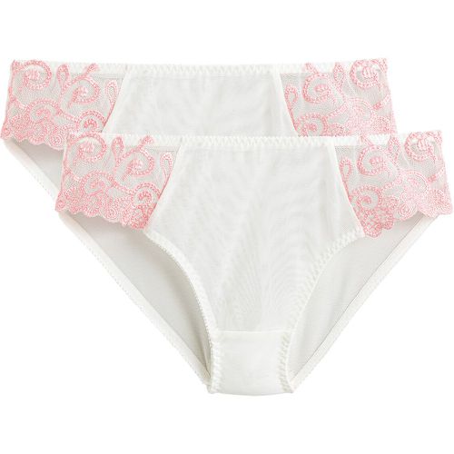 Pack of 5 knickers in cotton printed plain La Redoute Collections