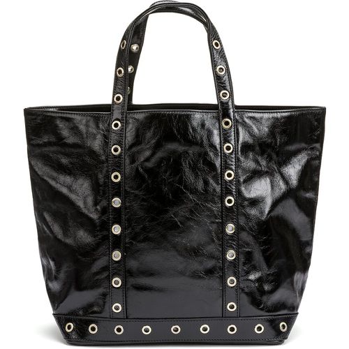 Patent Leather Tote Bag with Eyelet Detail - VANESSA BRUNO - Modalova