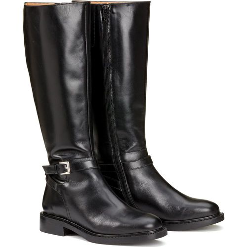 Leather Riding Boots with Flat Heel - LA REDOUTE COLLECTIONS - Modalova