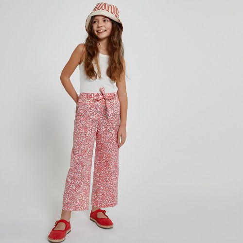 Floral Print Cotton Trousers with Wide Leg - LA REDOUTE COLLECTIONS - Modalova