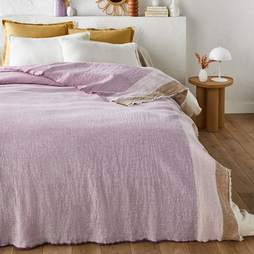 Valparaiso Woven-Dyed 100% Washed Linen Bedspread - LA REDOUTE INTERIEURS - Modalova