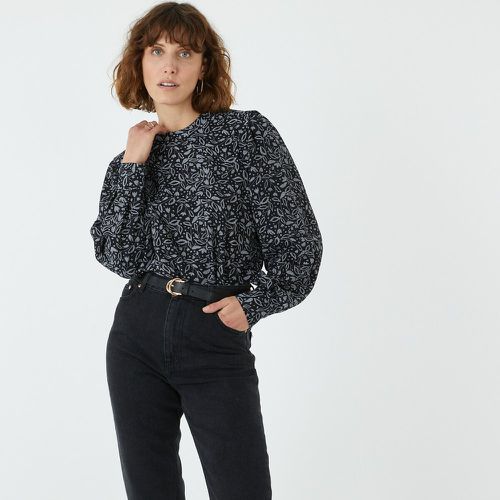 Floral Crew Neck Blouse with Long Sleeves - LA REDOUTE COLLECTIONS - Modalova
